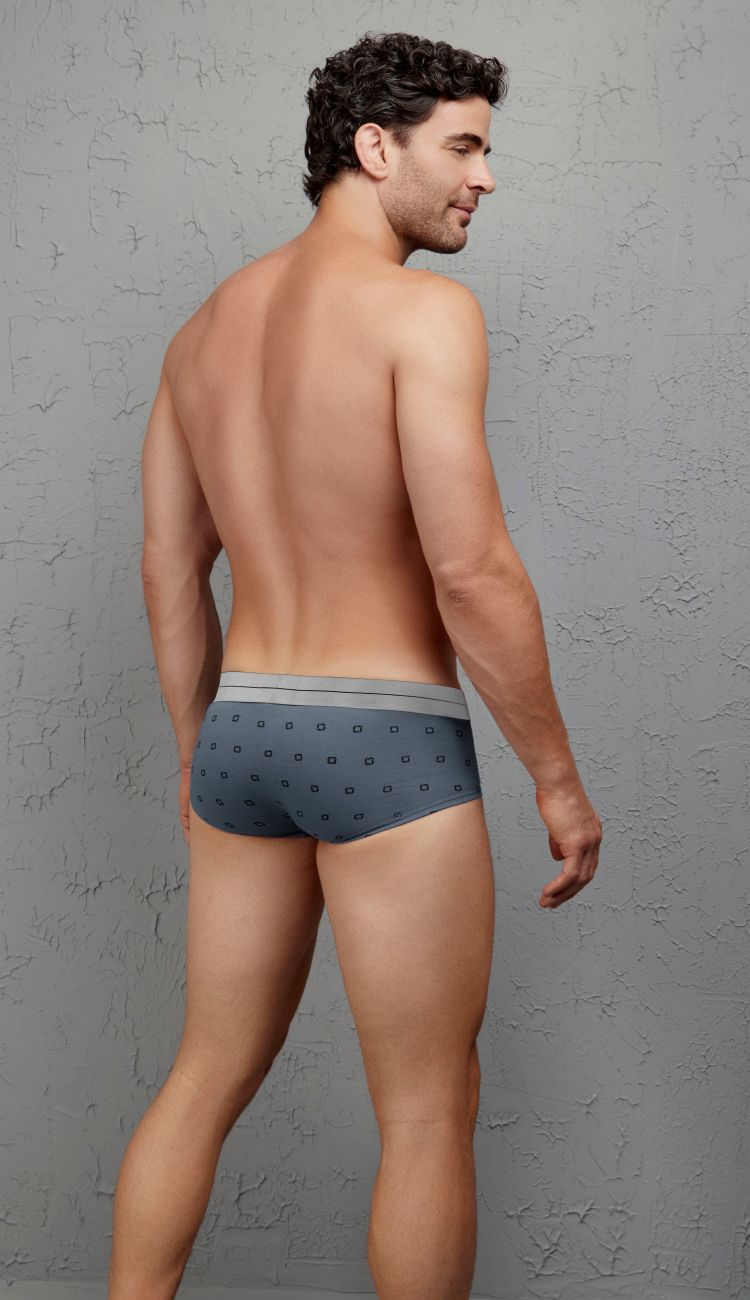 HAWAIR Cotton blend Men's Bikini Brief in Gray – men's briefs