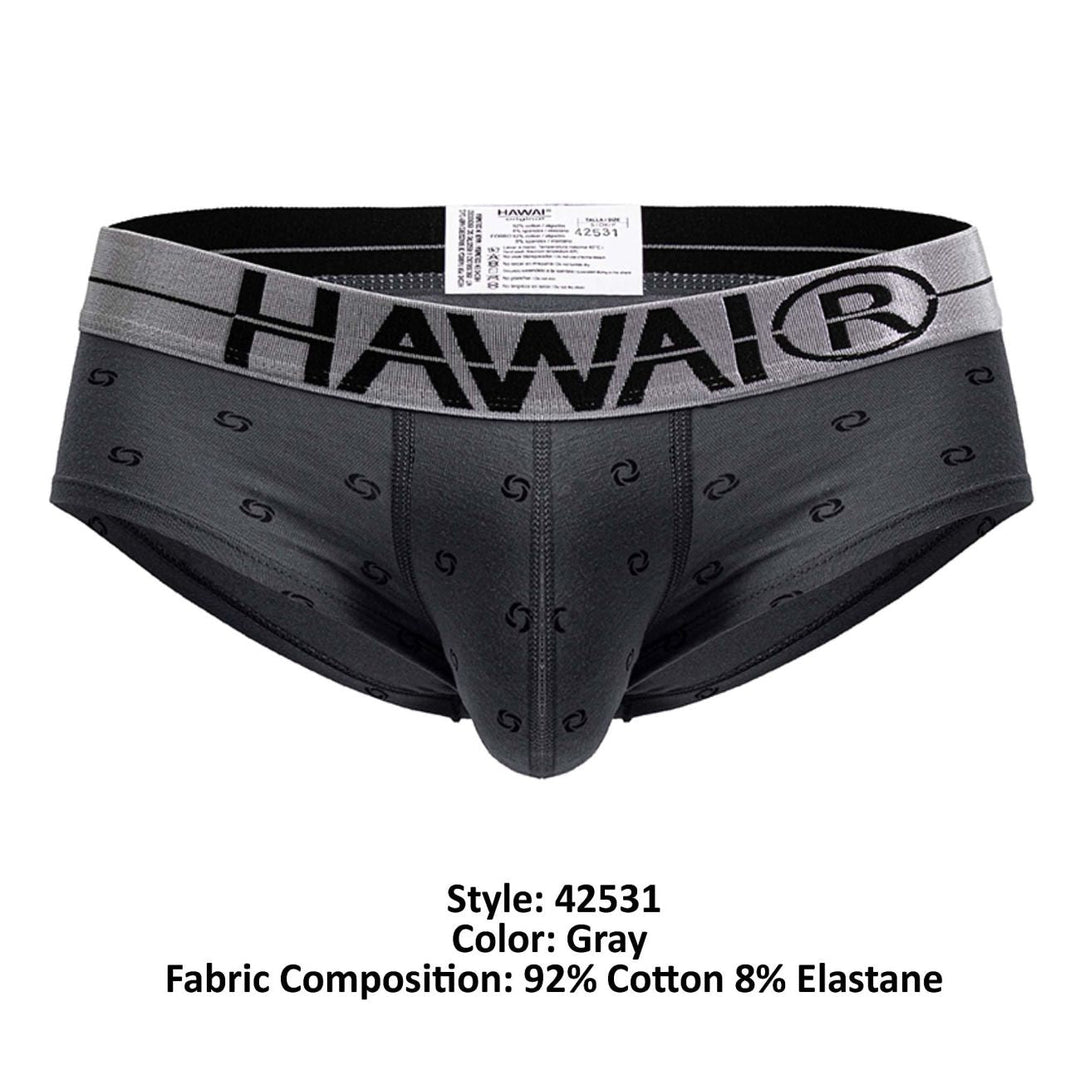 HAWAIR Cotton blend Men's Bikini Brief in Gray – men's briefs