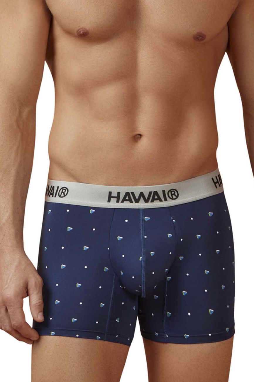 HAWAIR Microfiber Men's Trunk Underwear in Dark Blue – men's trunks