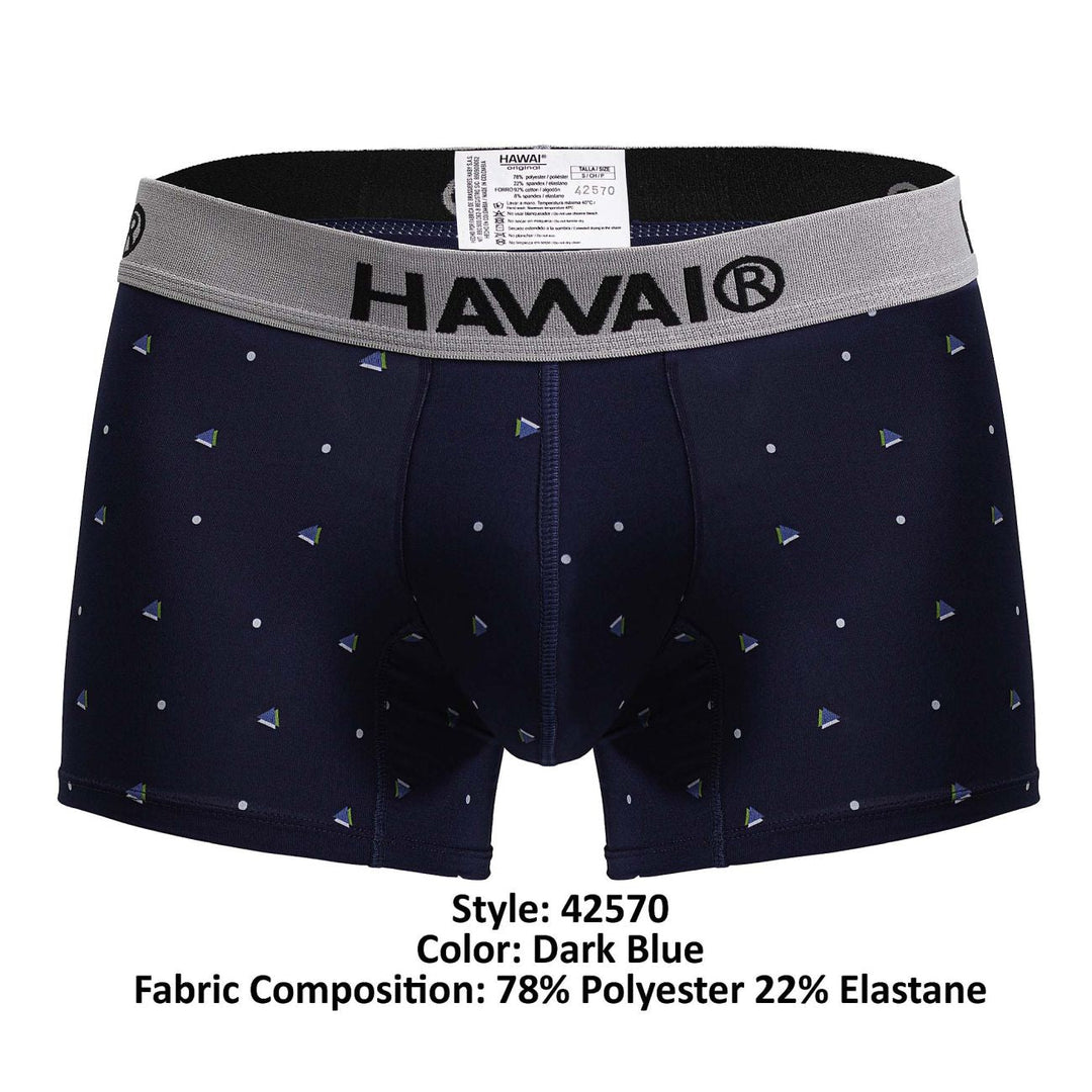 HAWAIR Microfiber Men's Trunk Underwear in Dark Blue – men's trunks