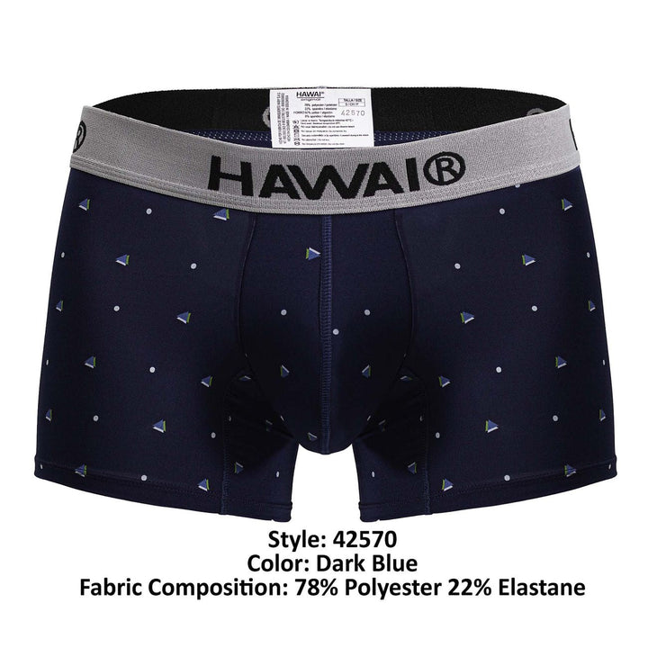 HAWAIR Microfiber Men's Trunk Underwear in Dark Blue – men's trunks