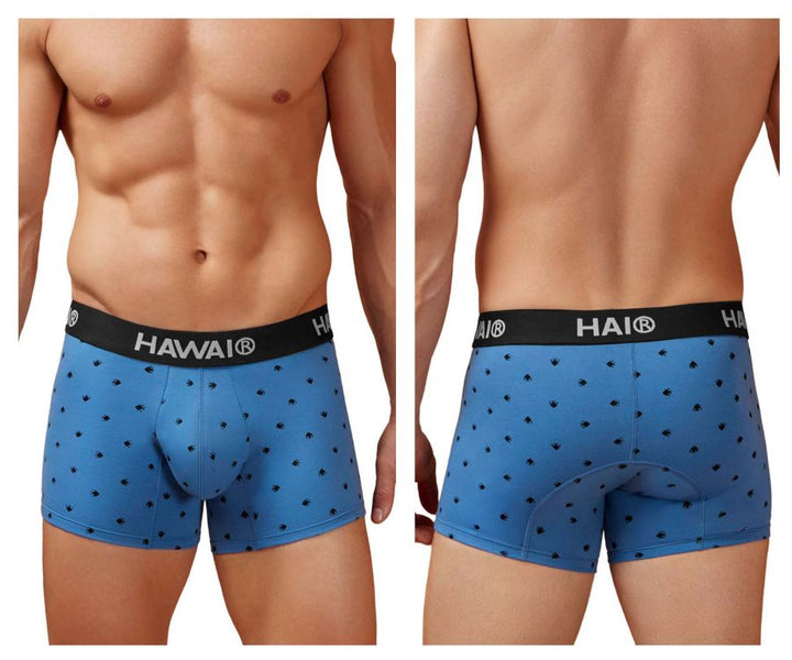 HAWAIR Cotton blend Men's Trunk Underwear in Blue Quartz – men's trunks