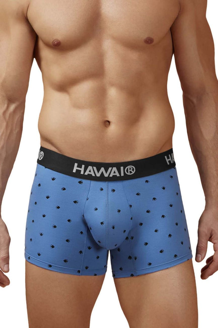 HAWAIR Cotton blend Men's Trunk Underwear in Blue Quartz – men's trunks