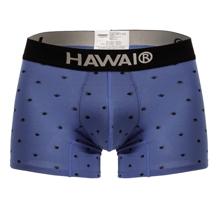 HAWAIR Cotton blend Men's Trunk Underwear in Blue Quartz – men's trunks