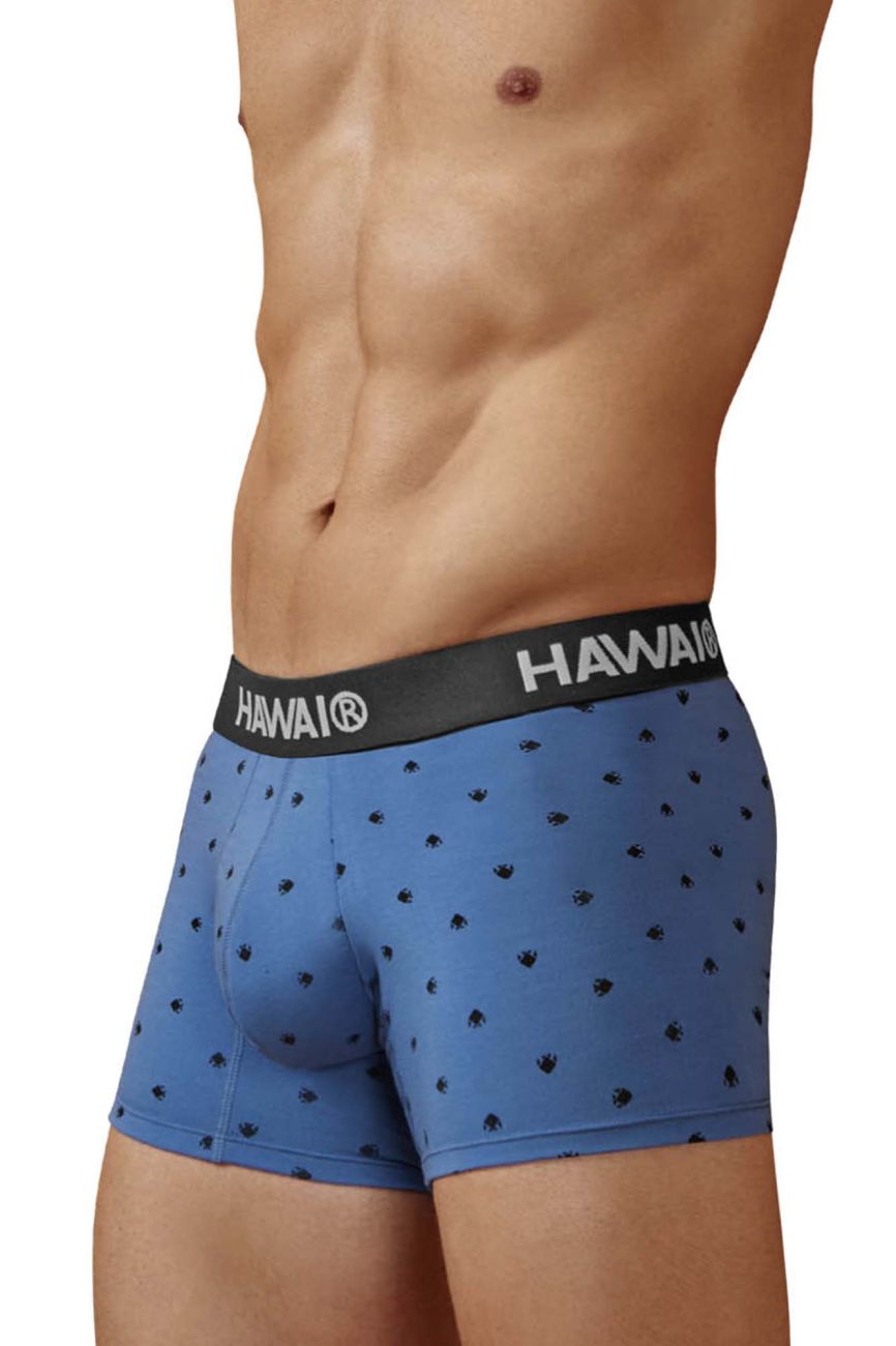 HAWAIR Cotton blend Men's Trunk Underwear in Blue Quartz – men's trunks