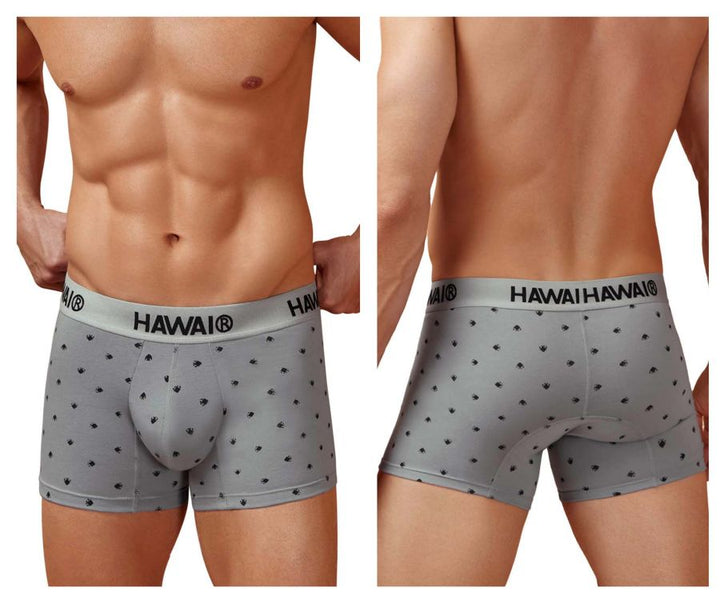 HAWAIR Cotton blend Men's Trunk Underwear in Gray – men's trunks