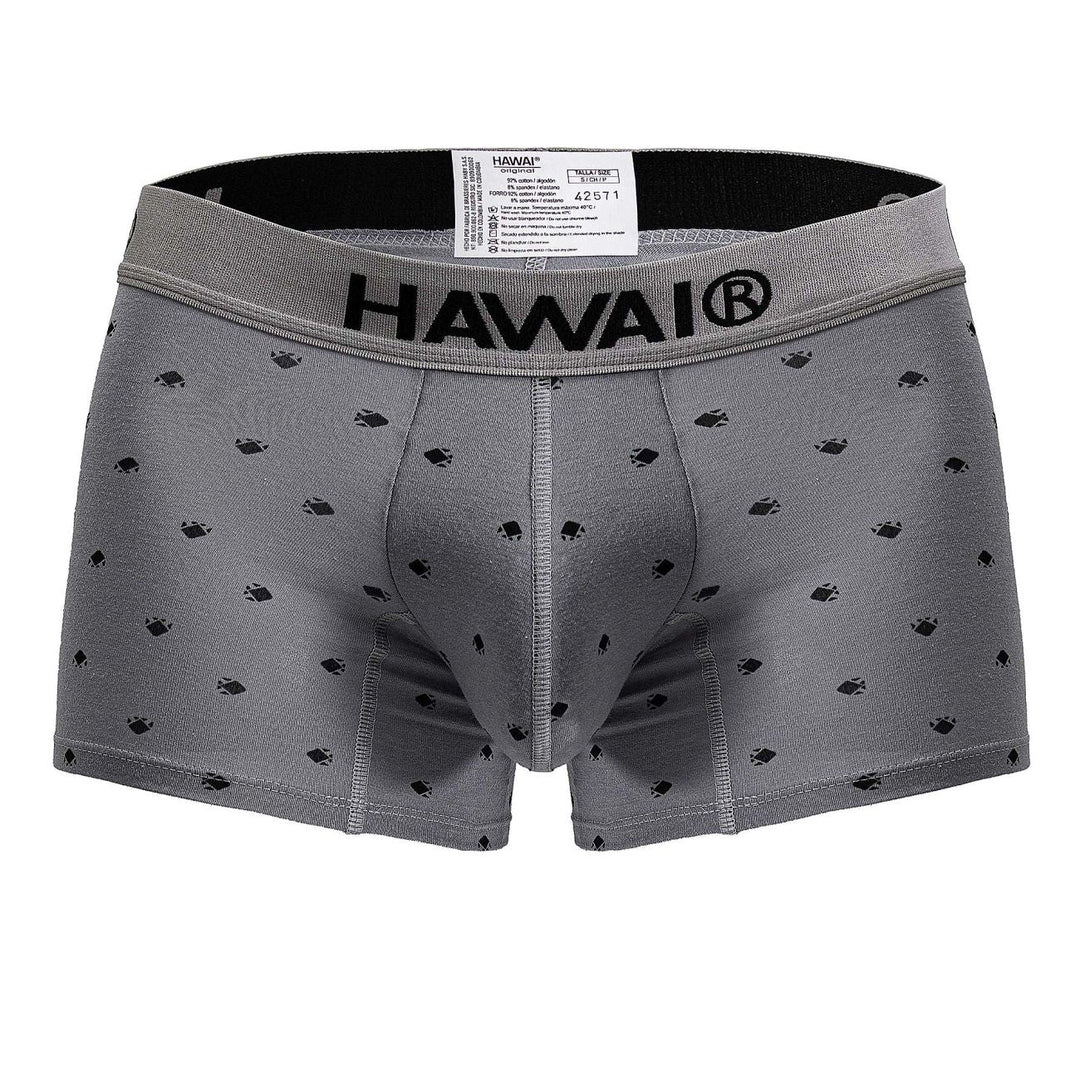 HAWAIR Cotton blend Men's Trunk Underwear in Gray – men's trunks