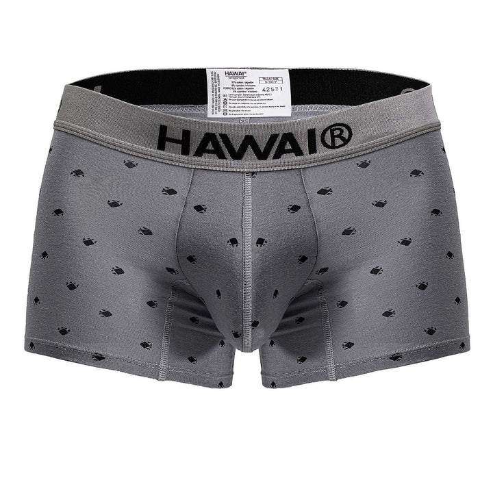 HAWAIR Cotton blend Men's Trunk Underwear in Gray – men's trunks