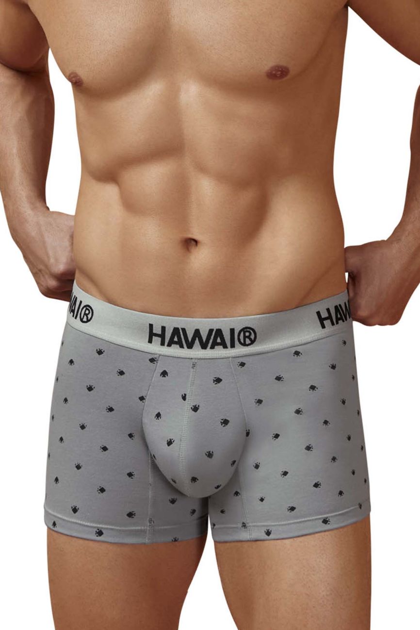 HAWAIR Cotton blend Men's Trunk Underwear in Gray – men's trunks