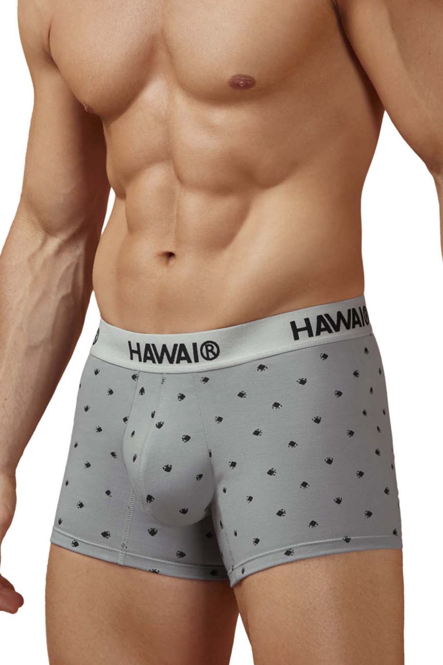HAWAIR Cotton blend Men's Trunk Underwear in Gray – men's trunks