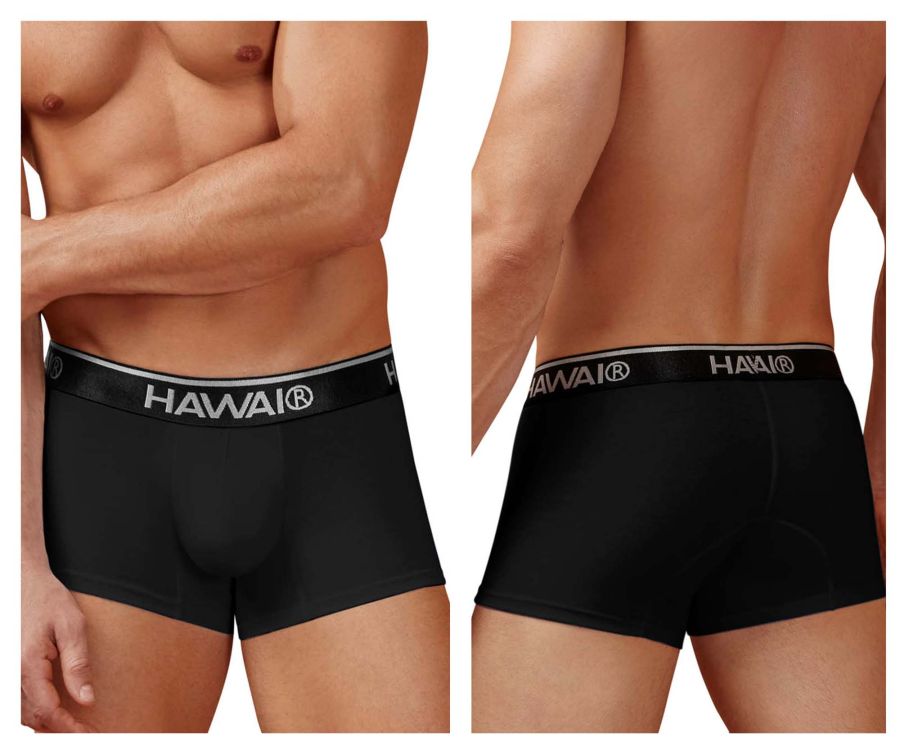HAWAIR Cotton blend Men's Trunk Underwear in Black 01 – men's trunks