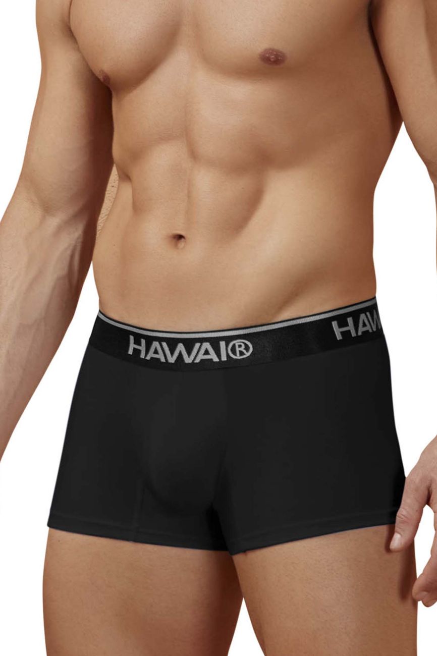 HAWAIR Cotton blend Men's Trunk Underwear in Black 01 – men's trunks