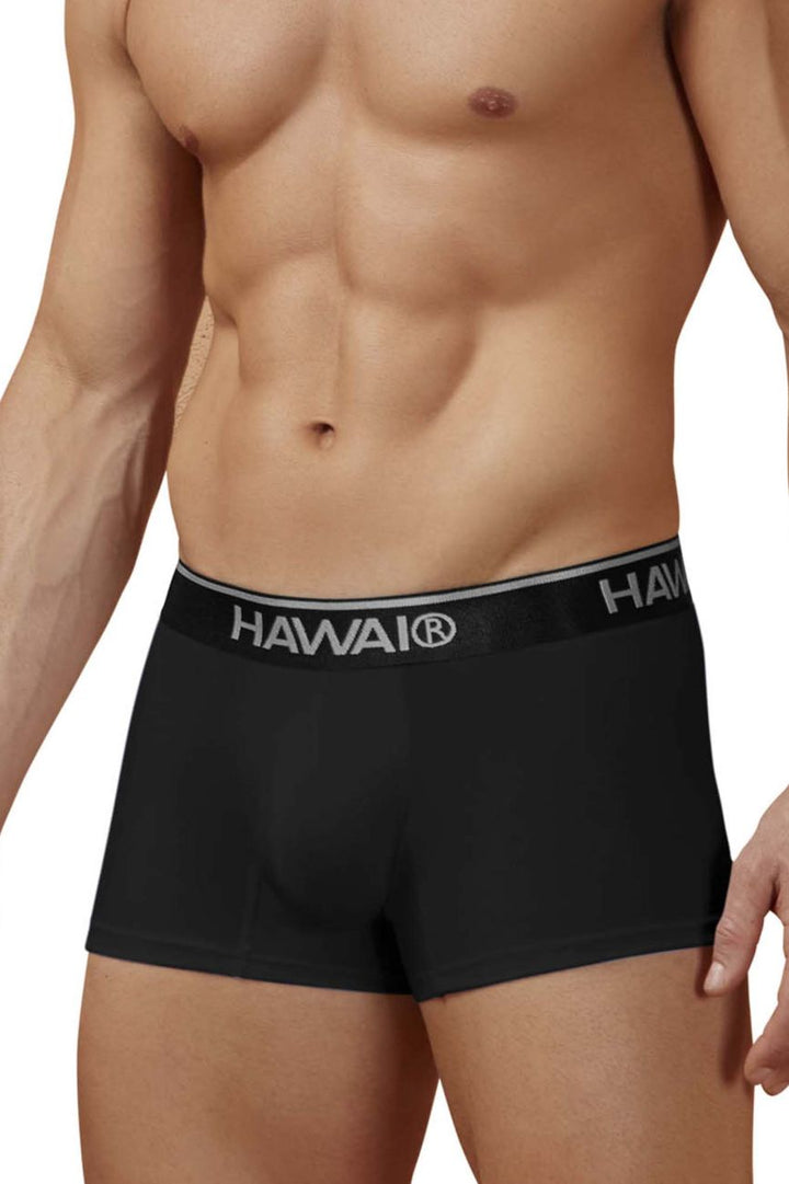 HAWAIR Cotton blend Men's Trunk Underwear in Black 01 – men's trunks