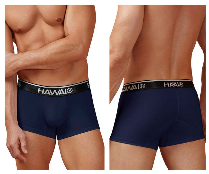 HAWAIR Cotton blend Men's Trunk Underwear in Dark Blue 01 – men's trunks