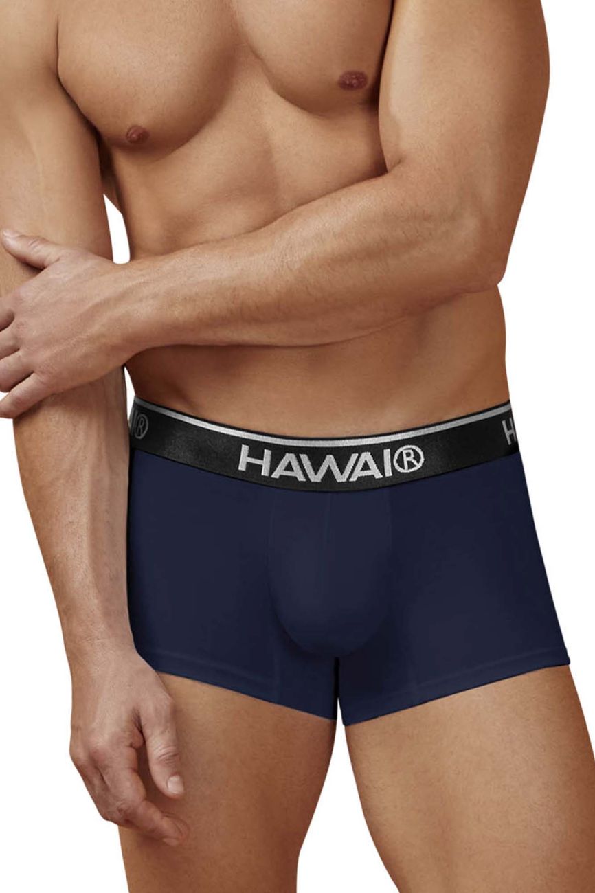 HAWAIR Cotton blend Men's Trunk Underwear in Dark Blue 01 – men's trunks