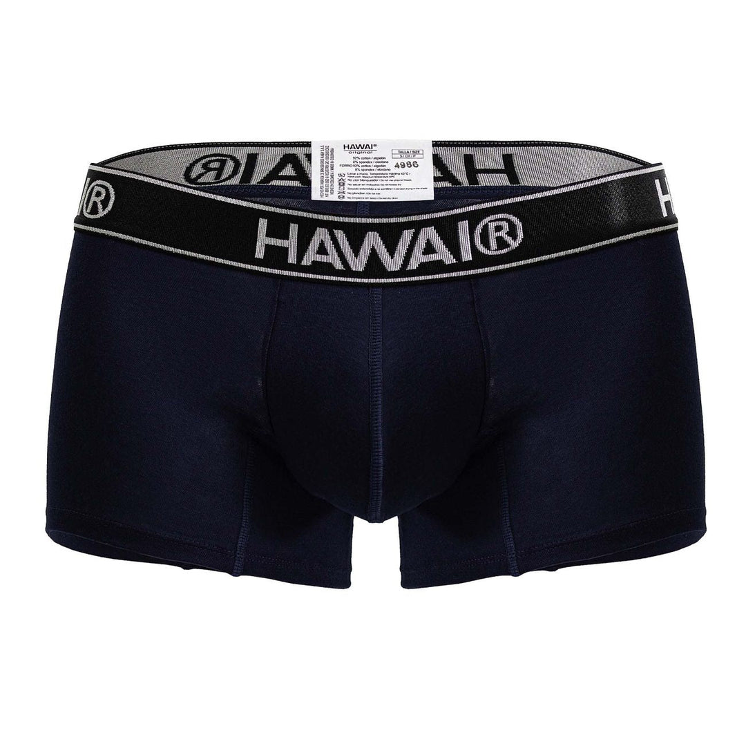 HAWAIR Cotton blend Men's Trunk Underwear in Dark Blue 01 – men's trunks