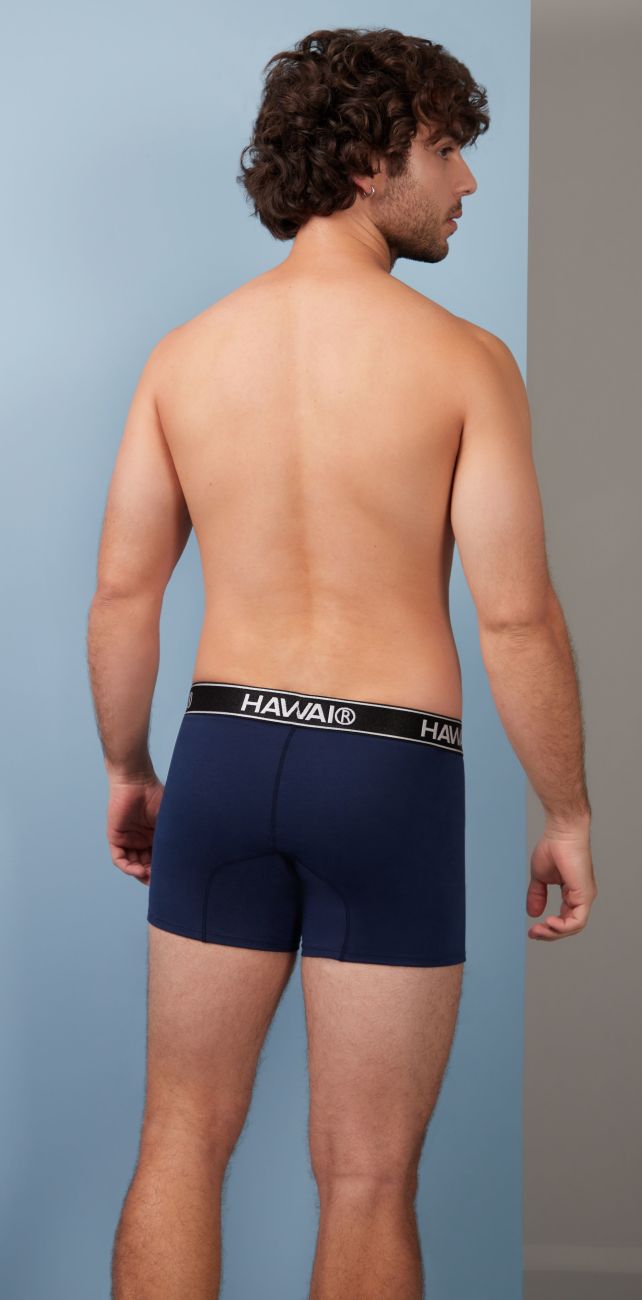 HAWAIR Cotton blend Men's Trunk Underwear in Dark Blue 01 – men's trunks