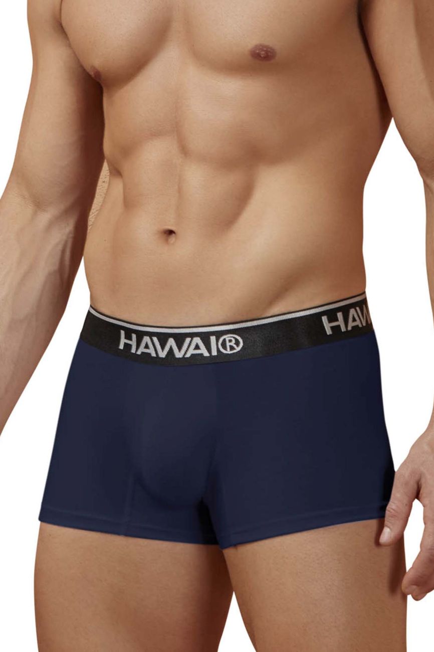 HAWAIR Cotton blend Men's Trunk Underwear in Dark Blue 01 – men's trunks
