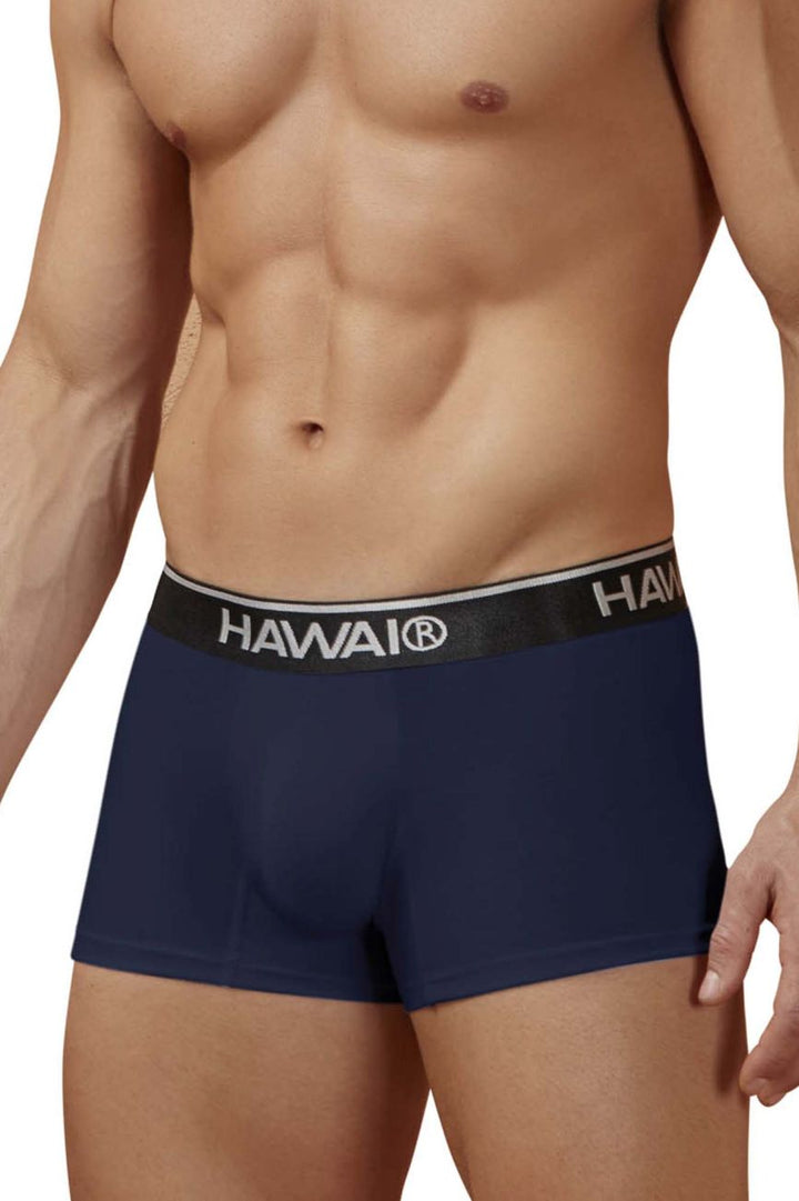 HAWAIR Cotton blend Men's Trunk Underwear in Dark Blue 01 – men's trunks