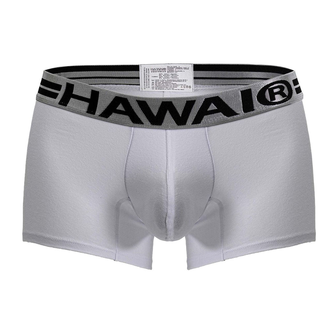 HAWAIR Cotton blend Men's Trunk Underwear in White 01 – men's trunks