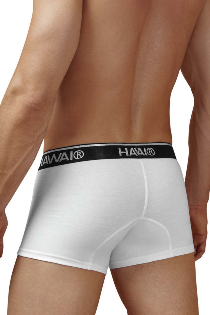 HAWAIR Cotton blend Men's Trunk Underwear in White 01 – men's trunks