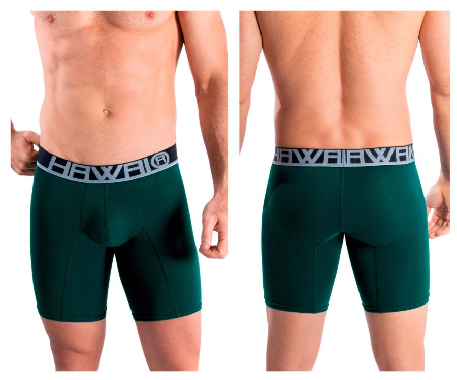 HAWAIR Solid Athletic Men's Boxer Brief in Green – men's boxer briefs