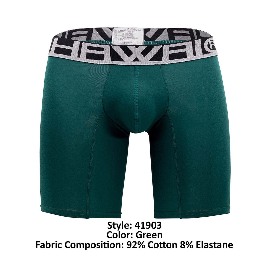 HAWAIR Solid Athletic Men's Boxer Brief in Green – men's boxer briefs