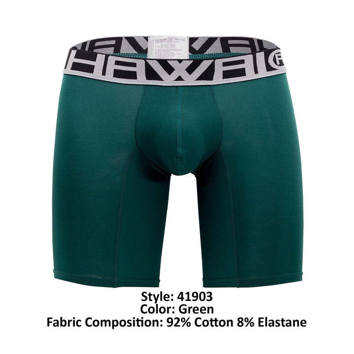 HAWAIR Solid Athletic Men's Boxer Brief in Green – men's boxer briefs