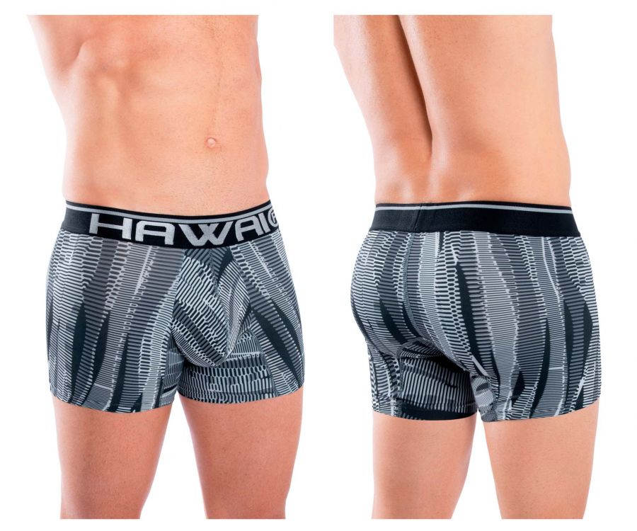 HAWAIR Printed Athletic Men's Trunk Underwear in Black – men's trunks