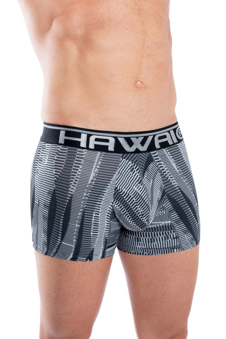 HAWAIR Printed Athletic Men's Trunk Underwear in Black – men's trunks