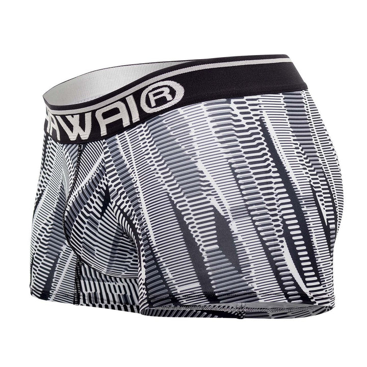 HAWAIR Printed Athletic Men's Trunk Underwear in Black – men's trunks