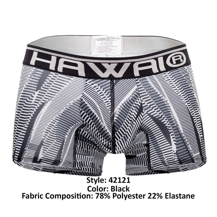 HAWAIR Printed Athletic Men's Trunk Underwear in Black – men's trunks