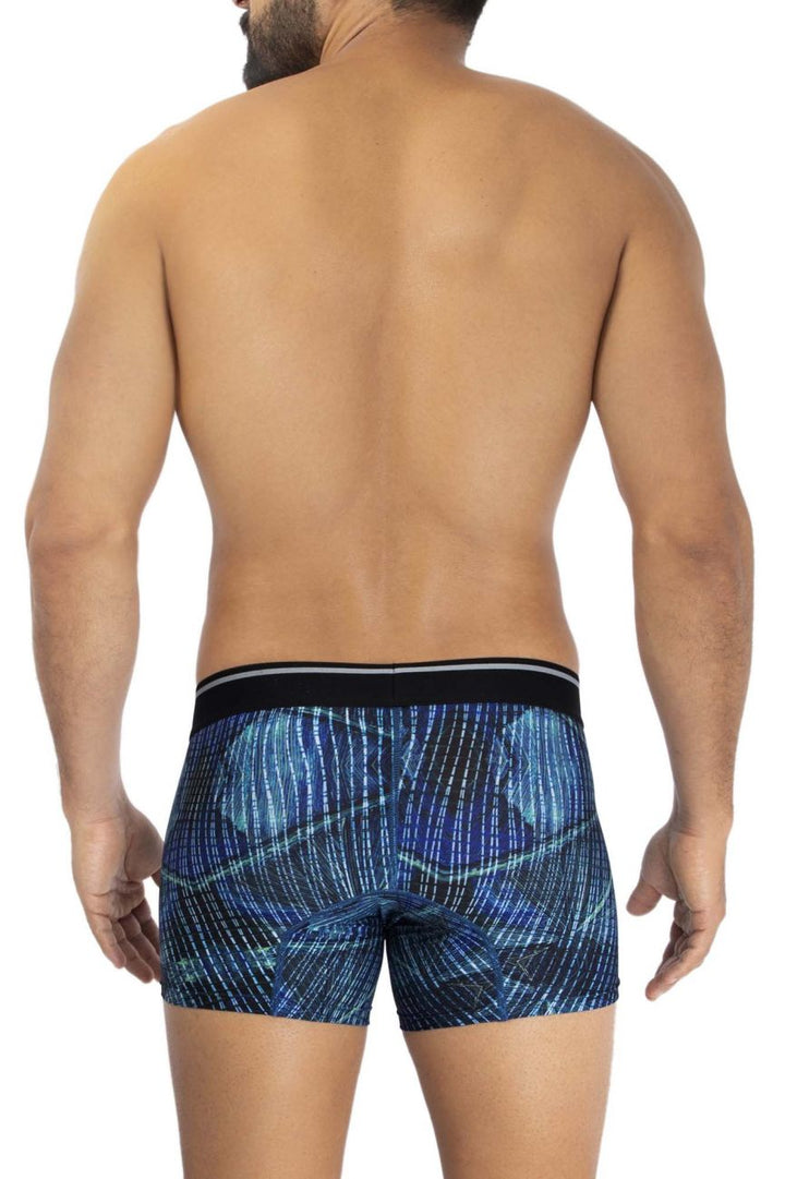 HAWAIR Printed Microfiber Men's Trunk Underwear in Royal Blue – men's trunks