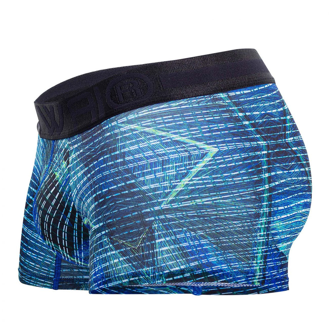 HAWAIR Printed Microfiber Men's Trunk Underwear in Royal Blue – men's trunks