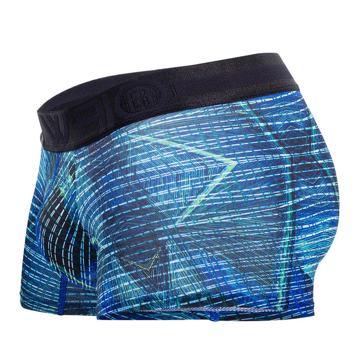 HAWAIR Printed Microfiber Men's Trunk Underwear in Royal Blue – men's trunks