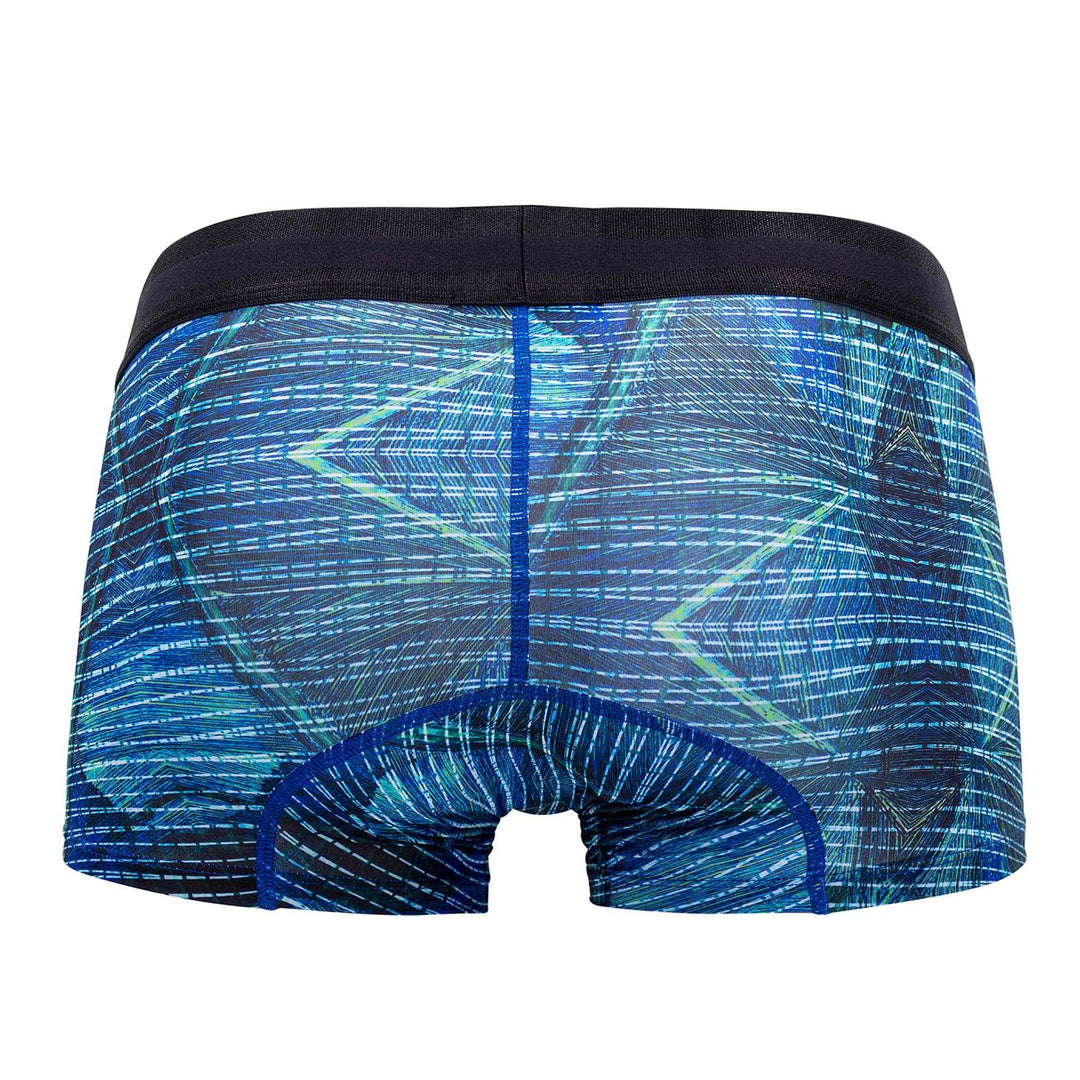 HAWAIR Printed Microfiber Men's Trunk Underwear in Royal Blue – men's trunks
