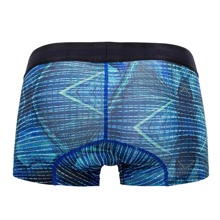 HAWAIR Printed Microfiber Men's Trunk Underwear in Royal Blue – men's trunks