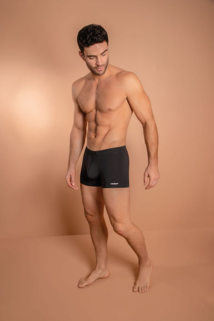 HAWAIR Microfiber Men's Trunk Underwear in Black – men's trunks