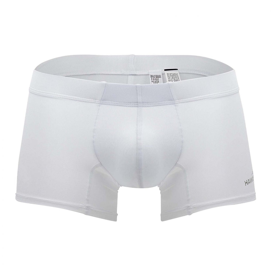 HAWAIR Microfiber Men's Trunk Underwear in White – men's trunks