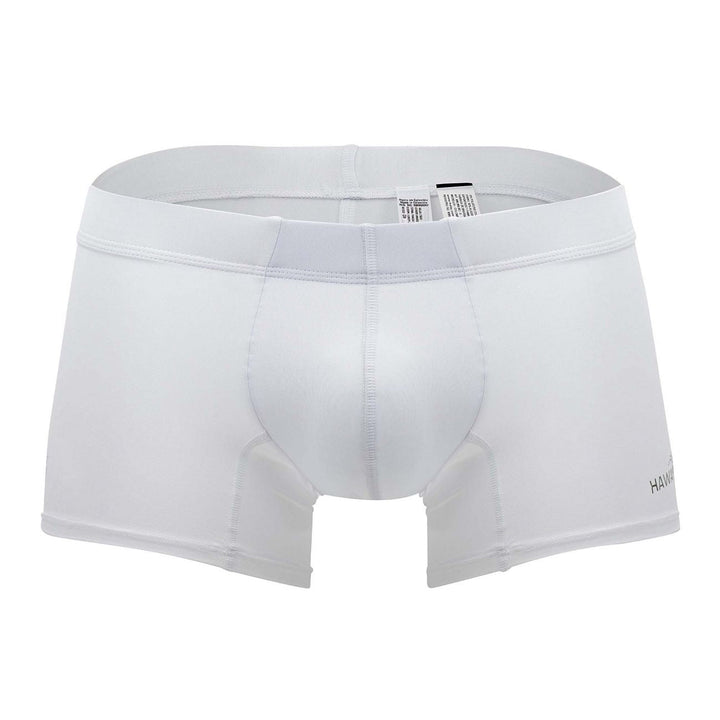 HAWAIR Microfiber Men's Trunk Underwear in White – men's trunks