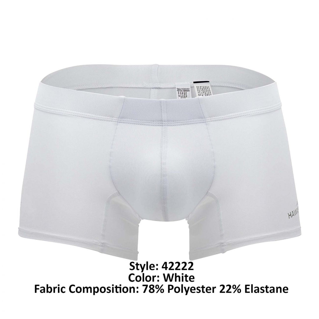 HAWAIR Microfiber Men's Trunk Underwear in White – men's trunks