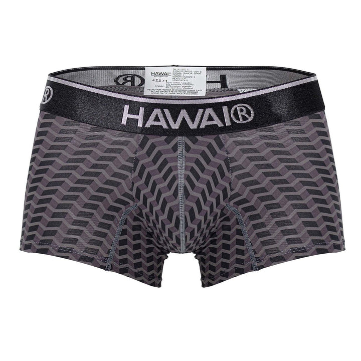 HAWAIR Printed Trunks in Gray – men's trunks