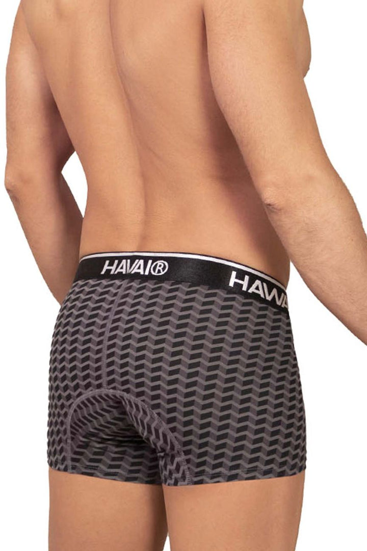 HAWAIR Printed Trunks in Gray – men's trunks