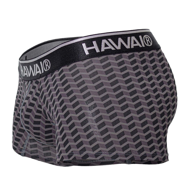HAWAIR Printed Trunks in Gray – men's trunks