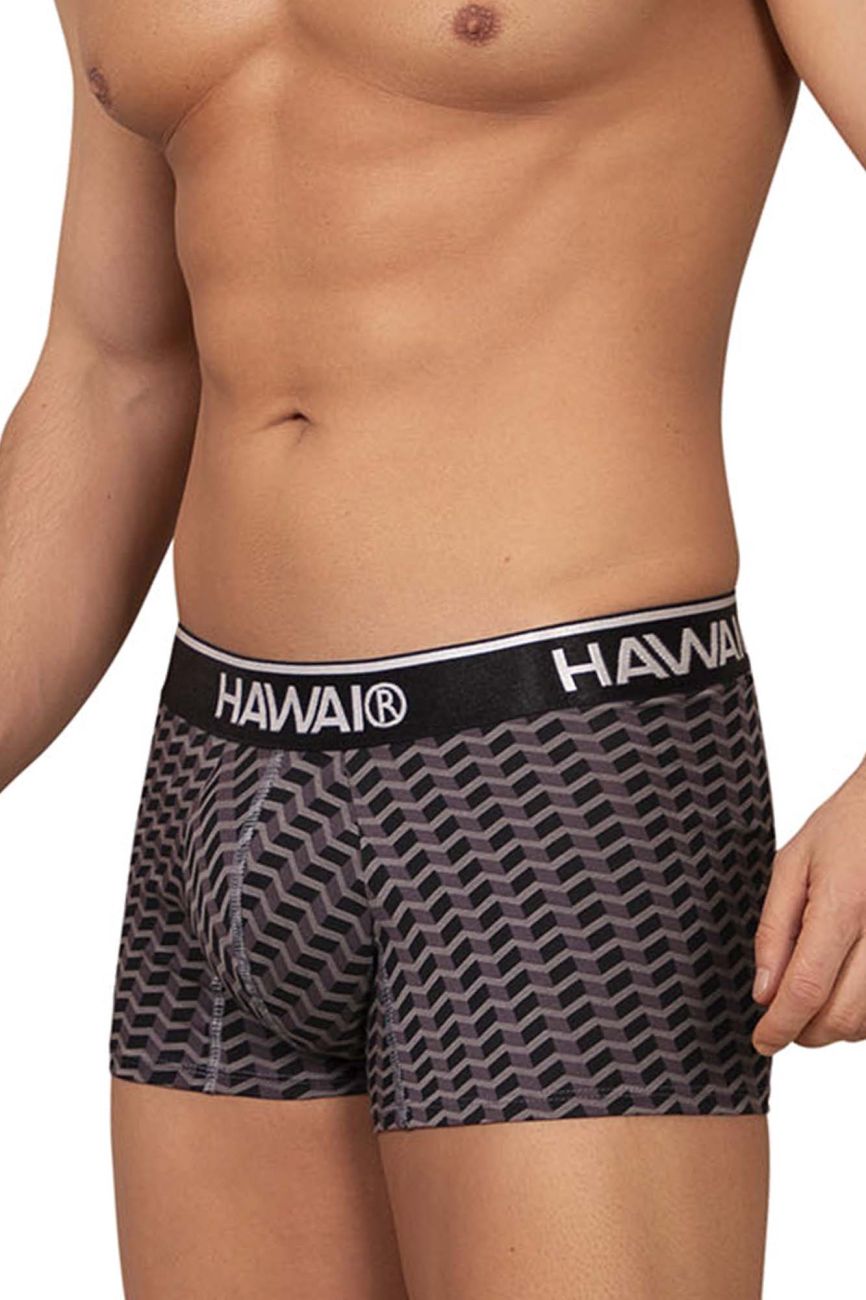 HAWAIR Printed Trunks in Gray – men's trunks