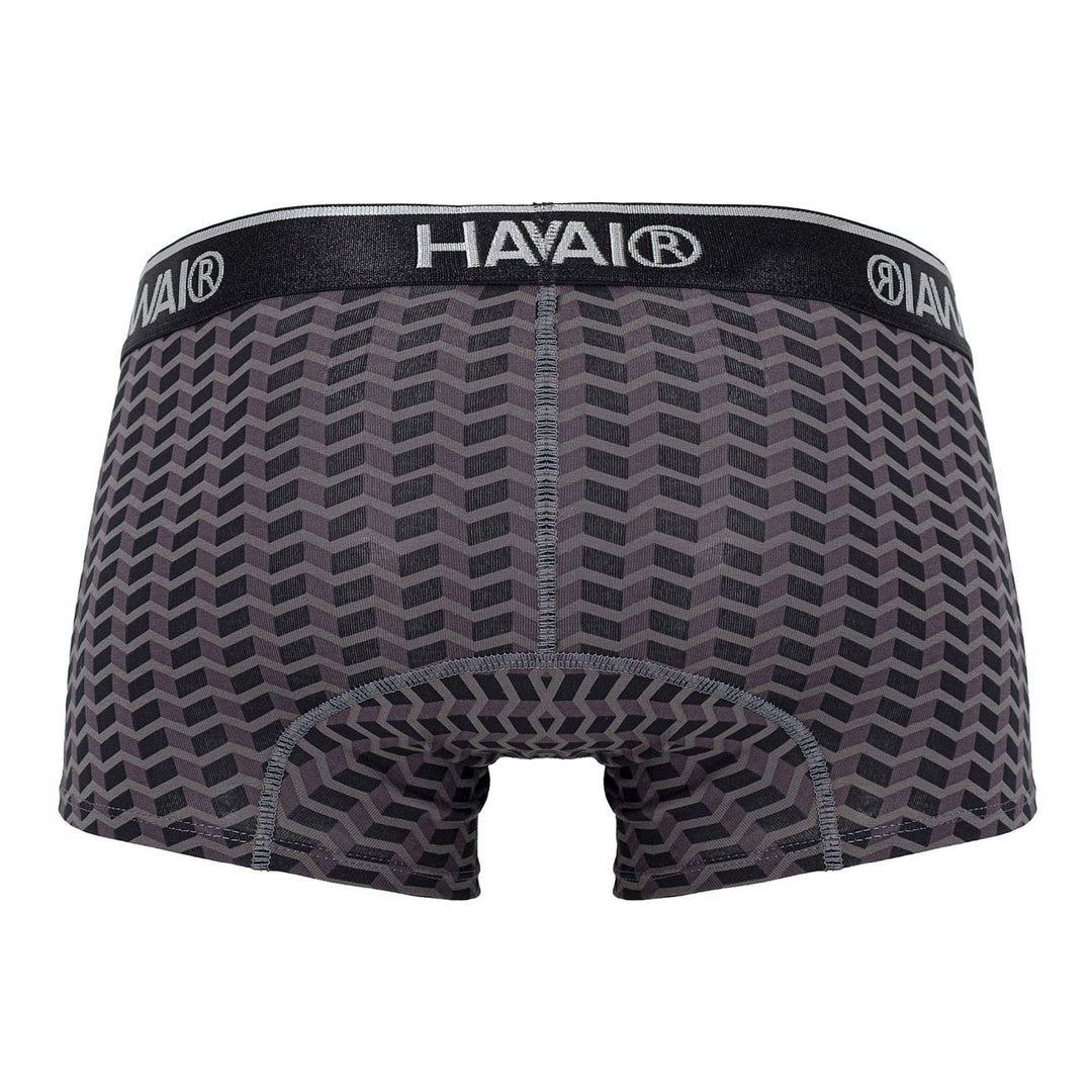 HAWAIR Printed Trunks in Gray – men's trunks