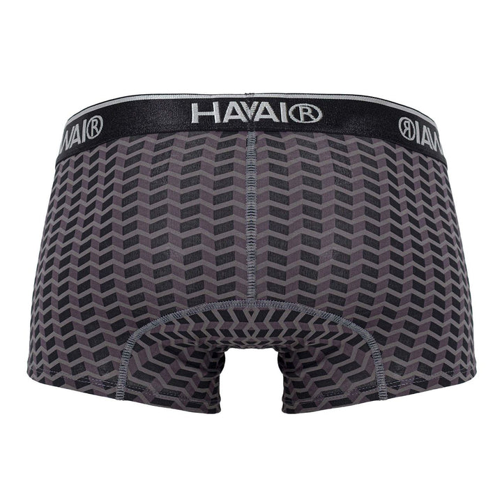HAWAIR Printed Trunks in Gray – men's trunks