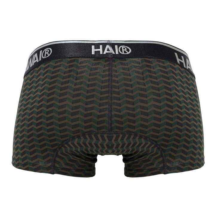 HAWAIR Printed Trunks in Green – men's trunks