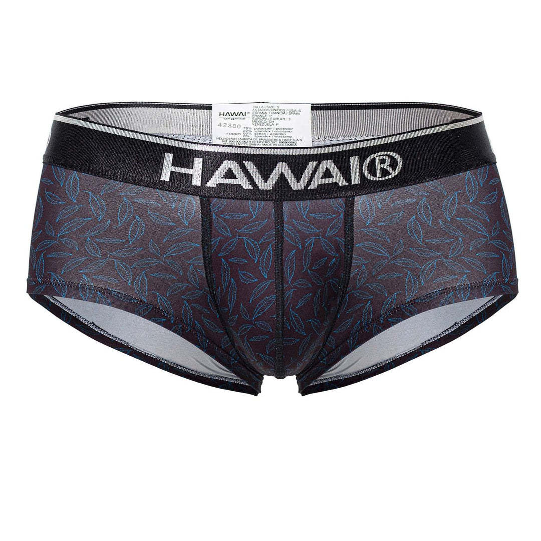 HAWAIR Printed Briefs in Black – men's briefs