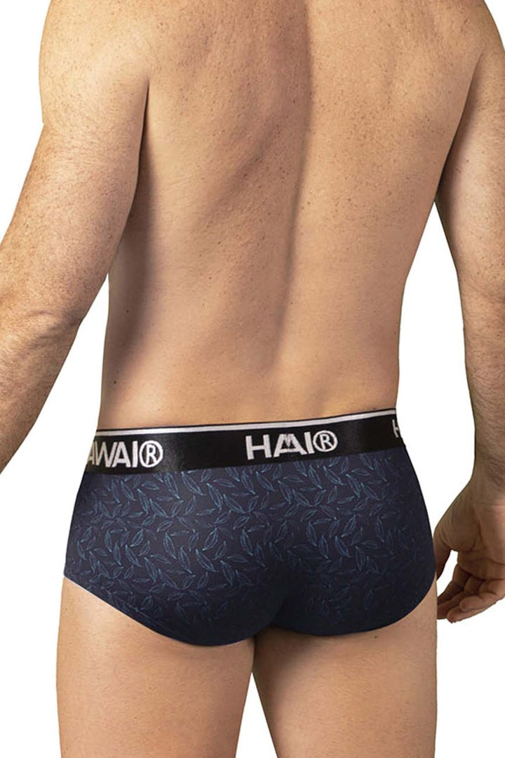 HAWAIR Printed Briefs in Black – men's briefs